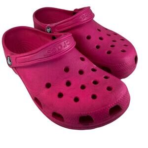 Crocs Pink Mens 6 Womens 8 Preowned